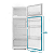 Gaxeta Magnética Brastemp Consul Inferior 112x66cm  641910030 - Imagem 2