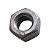 Kit 100 Porcas Sextava 5/16" Largura 1/2" em Ferro Galvanizada - Imagem 3