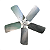 Hélice Metálica Para Ventilador Trane 5 Pás 762mm 30 - Imagem 1