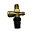 Válvula Tanque 1/4" NPT x 1/4" SAE c/ Segurança 42120501 - Imagem 2