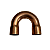 Curva de Cobre 3/8" 180° Parede 1/32" C180038 Solda - Imagem 2