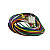 Chicote Inferior P/ Lava-Roupa Brastemp Antiga 6 fios 22902 - Imagem 3