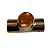 Tê Tee de Cobre Regular Solda 7/8" x 7/8" x 7/8" TP078 - Imagem 4