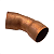 Curva de Cobre 1" 45° Parede 1/32" - Imagem 2