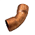 Curva de Cobre 1" 45° Parede 1/32" - Imagem 4