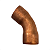 Curva de Cobre 1" 45° Parede 1/32" - Imagem 1
