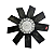Hélice Plástica P/ Condensadora Trane Self Container SWMB040 SWMB050 - Imagem 1