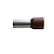 Terminal Tubular 25mm2 H25/30 Awg4 Marrom Pino De 30mm Pct 50 Unidades - Imagem 2