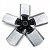 Hélice Para Ventilador Ventisol 40cm Do 5 Pás Flange Plástico - Imagem 1