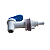 Torneira Branca Azul P/ Bebedouro Garrafão C/ Conector P/ Mangueira - Imagem 4