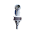 Torneira Branca Azul P/ Bebedouro Garrafão C/ Conector P/ Mangueira - Imagem 2