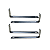 Suporte Do Motor P/ Exaustor Ventisol 40Cm 12,5CmX1,5Cm 4pçs - Imagem 1
