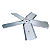 Hélice P/ Exaustor Ventisol 50Cm C/ Cubo Flange Metal 12mm - Imagem 4