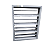 Damper Regulagem Chapa Galvanizada C/ Rg 550  X 750Mm  X  120Mm Dlo Pintado - Imagem 1