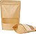 Kit 1000 Sacos Kraft C/ Zip Visor Stand Up Pouch 15x22cm - Imagem 1