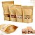 Kit 1000 Sacos Kraft C/ Zip Visor Stand Up Pouch 15x22cm - Imagem 2