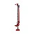 MACACO TRONOS FARM JACK 60" VERMELHO OEM I - Imagem 1
