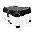 BAU MOTO TRASEIRO 60L-T-X ALUMINIO TAMPA PRETA E BAU BRANCO TRONOS - Imagem 5