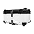 BAU MOTO TRASEIRO 60L-T-X ALUMINIO TAMPA PRETA E BAU BRANCO TRONOS - Imagem 6