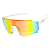 ÓCULOS DE SOL ESPORTIVO ICE - BRANCO COM LARANJA ESPELHADO - Imagem 1