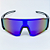 ÓCULOS DE SOL ESPORTIVO ICE - PRETO COM AZUL ESCURO ESPELHADO - Imagem 3