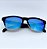 ÓCULOS DE SOL ESPORTIVO ZOOM POLARIZADO - PRETO DEGRADÊ C/ AZUL ESPELHADO - Imagem 8
