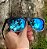 ÓCULOS DE SOL ESPORTIVO ZOOM POLARIZADO - PRETO DEGRADÊ C/ AZUL ESPELHADO - Imagem 7