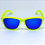 ÓCULOS DE SOL ESPORTIVO ZOOM - VERDE LIMÃO C/AZUL ESPELHADO - Imagem 2