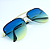 ÓCULOS DE SOL AVIADOR HOLY - AZUL C/ AMARELO DEGRADÊ - Imagem 4