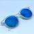 ÓCULOS DE SOL ESPORTIVO JHON POLARIZADO - TRANSPARENTE FOSCO C/ AZUL ESPELHADO - Imagem 5