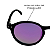 ÓCULOS DE SOL VIBES - PRETO C/ ROXO ESPELHADO POLARIZADO (unissex) - Imagem 6