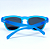 ÓCULOS DE SOL ESPORTIVO ZOOM - AZUL BEBE C/ PRATA ESPELHADO - Imagem 4
