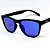 ÓCULOS DE SOL ESPORTIVO ZOOM POLARIZADO - PRETO C/AZUL ESCURO ESPELHADO - Imagem 3