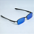 ÓCULOS DE SOL SCOOT - AZUL ESPELHADO C/ PRETO - Imagem 2