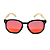 ÓCULOS DE SOL IPANEMA WOOD - VERMELHO ESPELHADO COM HASTE CLARA - Imagem 2