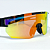 ÓCULOS DE SOL ESPORTIVO SNOW - PRETO C/ VERMELHO ESPELHADO - Imagem 5