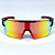 ÓCULOS DE SOL ESPORTIVO SNOW - PRETO C/ VERMELHO ESPELHADO - Imagem 1