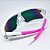 ÓCULOS DE SOL ESPORTIVO  MAX - ROSA ESPELHADO COM BRANCO - Imagem 3