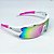 ÓCULOS DE SOL ESPORTIVO  MAX - ROSA ESPELHADO COM BRANCO - Imagem 2