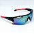 ÓCULOS DE SOL ESPORTIVO MAX - AZUL ESPELHADO COM PRETO E VERMELHO - Imagem 2