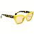 ÓCULOS DE SOL JULY - AMARELO CLEAR COM ANIMAL PRINT - Imagem 2