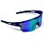ÓCULOS DE SOL ESPORTIVO SNOW - AZUL ESPELHADO COM AZUL - Imagem 2