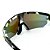 ÓCULOS DE SOL ESPORTIVO SNOW - AZUL ESPELHADO COM PRETO DESENHO - Imagem 3