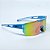 ÓCULOS DE SOL ESPORTIVO SNOW - AZUL BEBÊ C/ COLORIDO ESPELHADO - Imagem 2