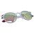 ÓCULOS DE SOL NAPOLI -  TRANSPARENTE FOSCO COM ROSE ESPELHADO C/ VERMELHO - Imagem 3