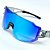 ÓCULOS DE SOL ESPORTIVO FLASH - FUMÊ COM AZUL ESPELHADO - Imagem 3