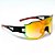 ÓCULOS DE SOL ESPORTIVO FLASH - PRETO COM VERMELHO ESPELHADO - Imagem 2
