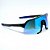 ÓCULOS DE SOL ESPORTIVO BOLT - PRETO COM AZUL ESPELHADO - Imagem 2