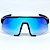 ÓCULOS DE SOL ESPORTIVO BOLT - PRETO COM AZUL ESPELHADO - Imagem 1