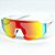 ÓCULOS DE SOL ESPORTIVO ICE - BRANCO COM VERMELHO ESPELHADO - Imagem 3